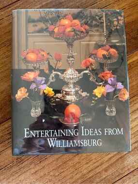 Vintage "Entertaining Ideas From Williamsburg" Susan H Rountree Coffee Table